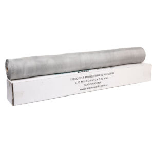 Tejido Tela Mosquitera Aluminio Rollo 1.20x30mts No Se Oxida