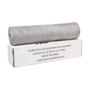 Tejido Tela Mosquitera Aluminio Rollo 0.60x30mts No Se Oxida