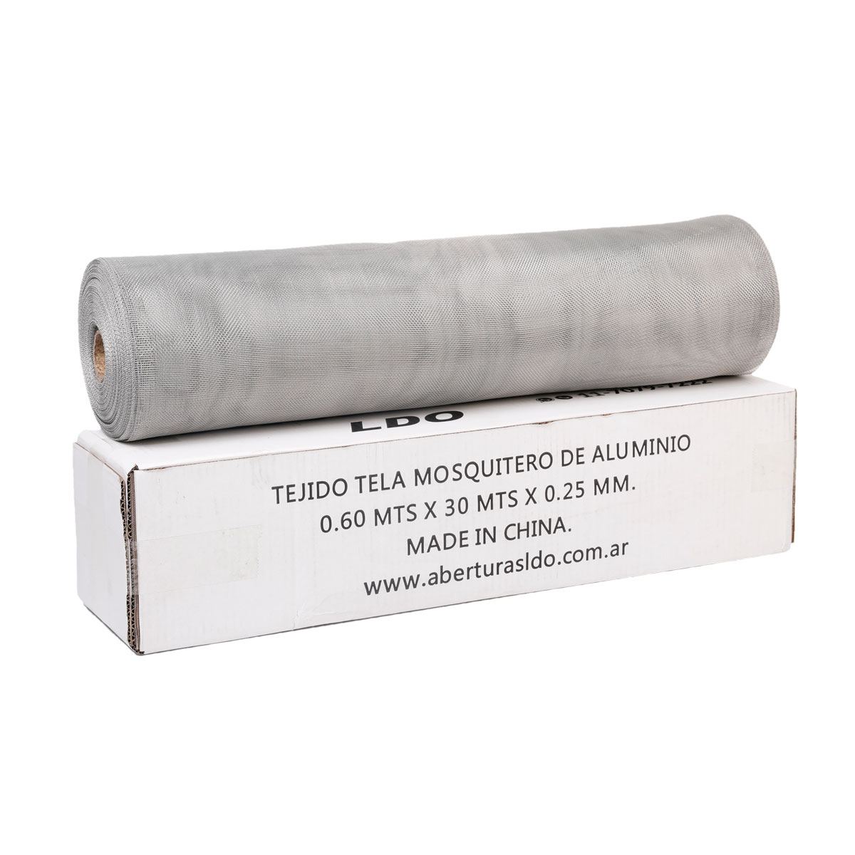 Tejido Tela Mosquitera Aluminio Rollo 0.60x30mts No Se Oxida