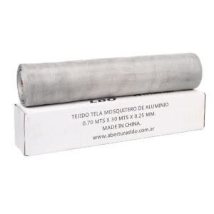 Tejido Tela Mosquitera Aluminio Rollo 0.70x30mts No Se Oxida