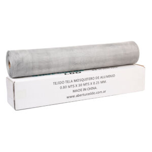 Tejido Tela Mosquitera Aluminio Rollo 0.80x30mts No Se Oxida