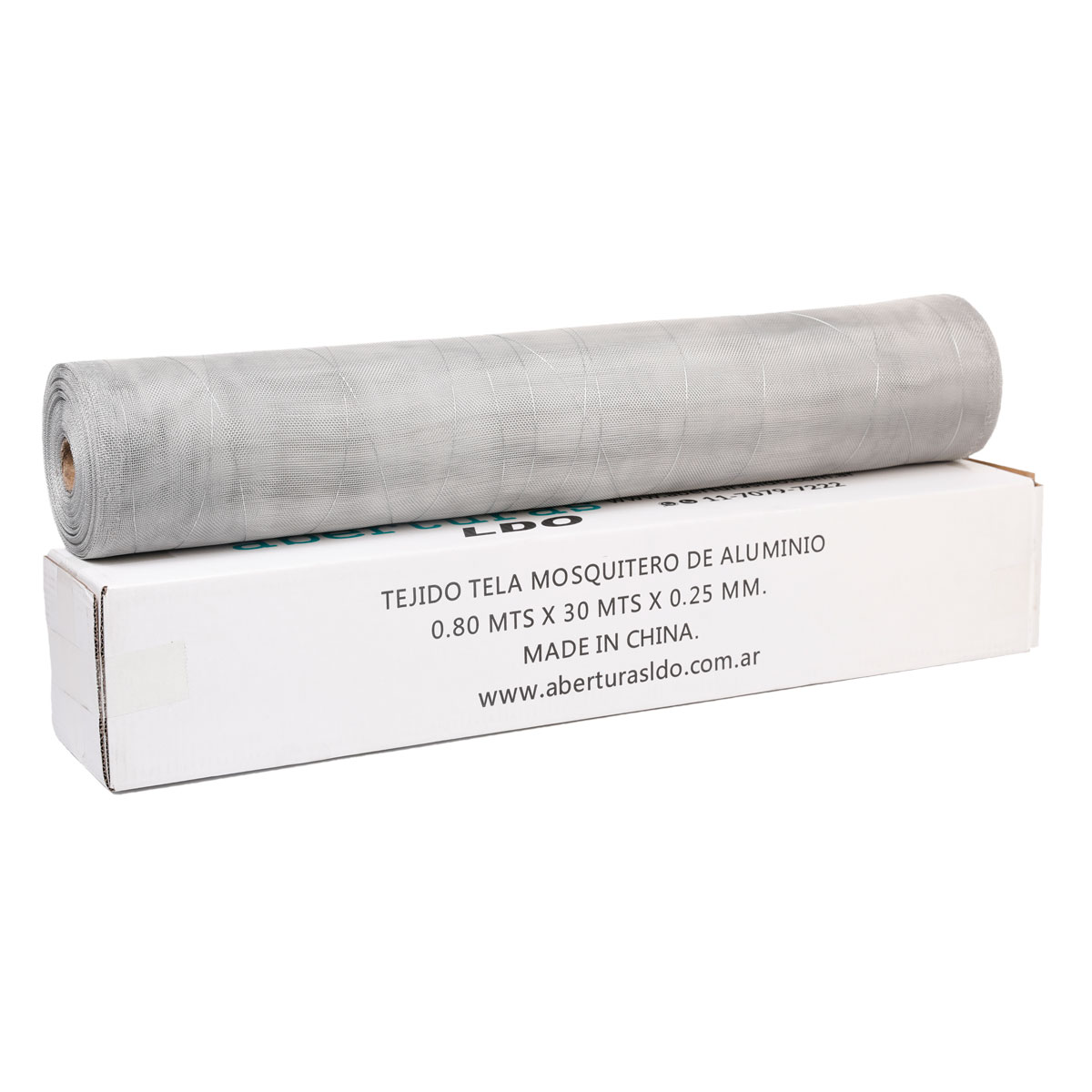 Tejido Tela Mosquitera Aluminio Rollo 0.80x30mts No Se Oxida