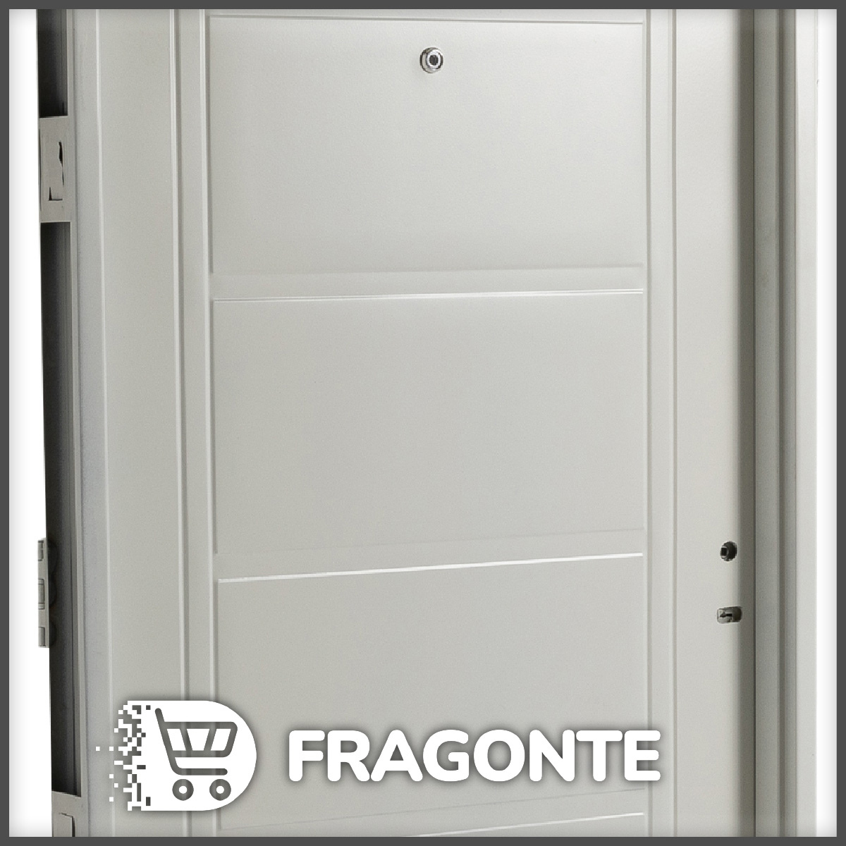 Puerta BLANCA 1010 IZQUIERDA Inyectada Doble Chapa 80 X 200 - Imagen 3