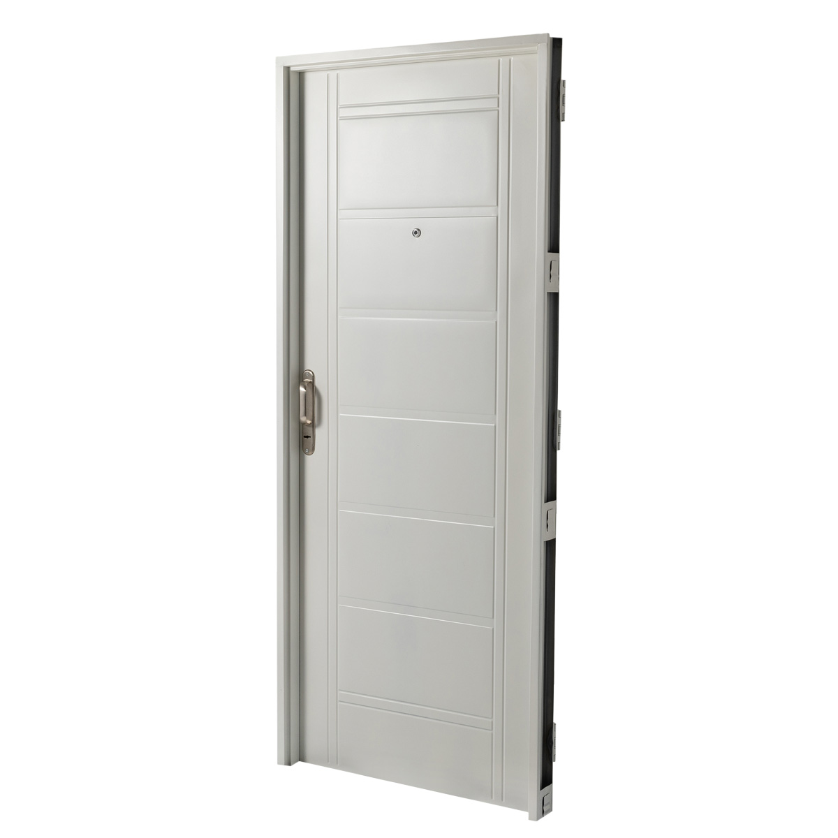 Puerta BLANCA 1110 DERECHA Inyectada 80 x 200 Manijon Aluminio
