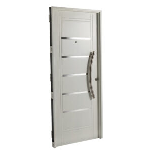 Puerta BLANCA  2510 IZQUIERDA Inyectada 80 x 200 Con Barral Curvo 75cm