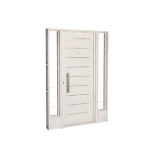 Puerta c/2 Portada Ciega Bla 10310 DER Barral 40 A- blanca- abre adentro hacia derecha