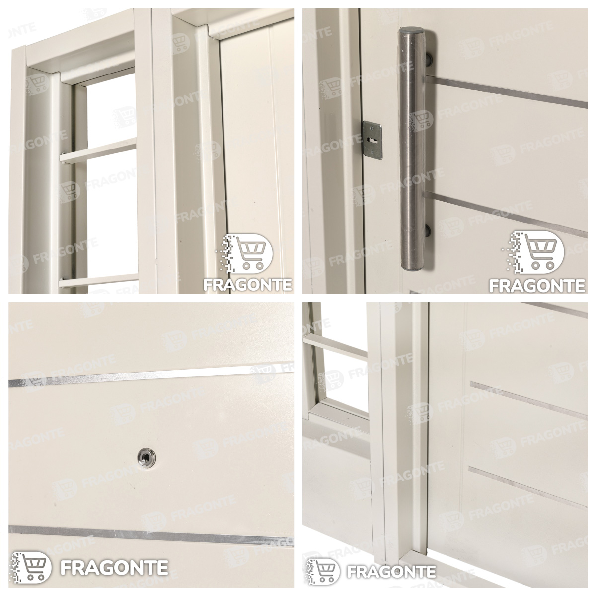 Puerta c/2 Portada Ciega Bla 10310 DER Barral 40 A- blanca- abre adentro hacia derecha - Imagen 3