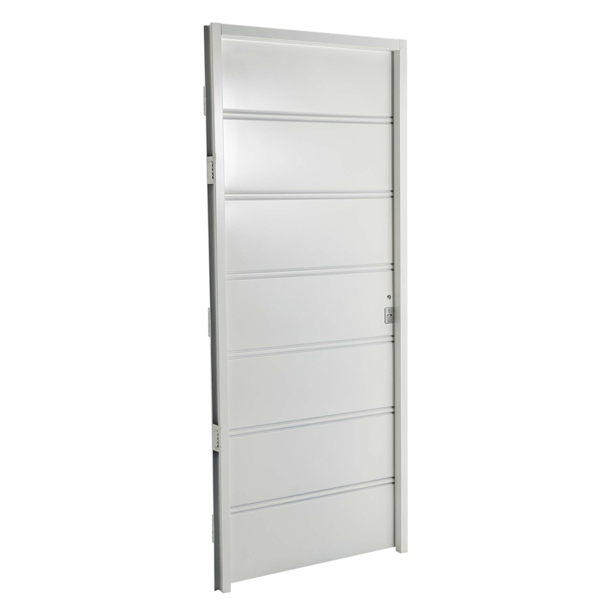 Puerta BLANCA 6010 IZQUIERDA Ciega Chapa Simple 80X200