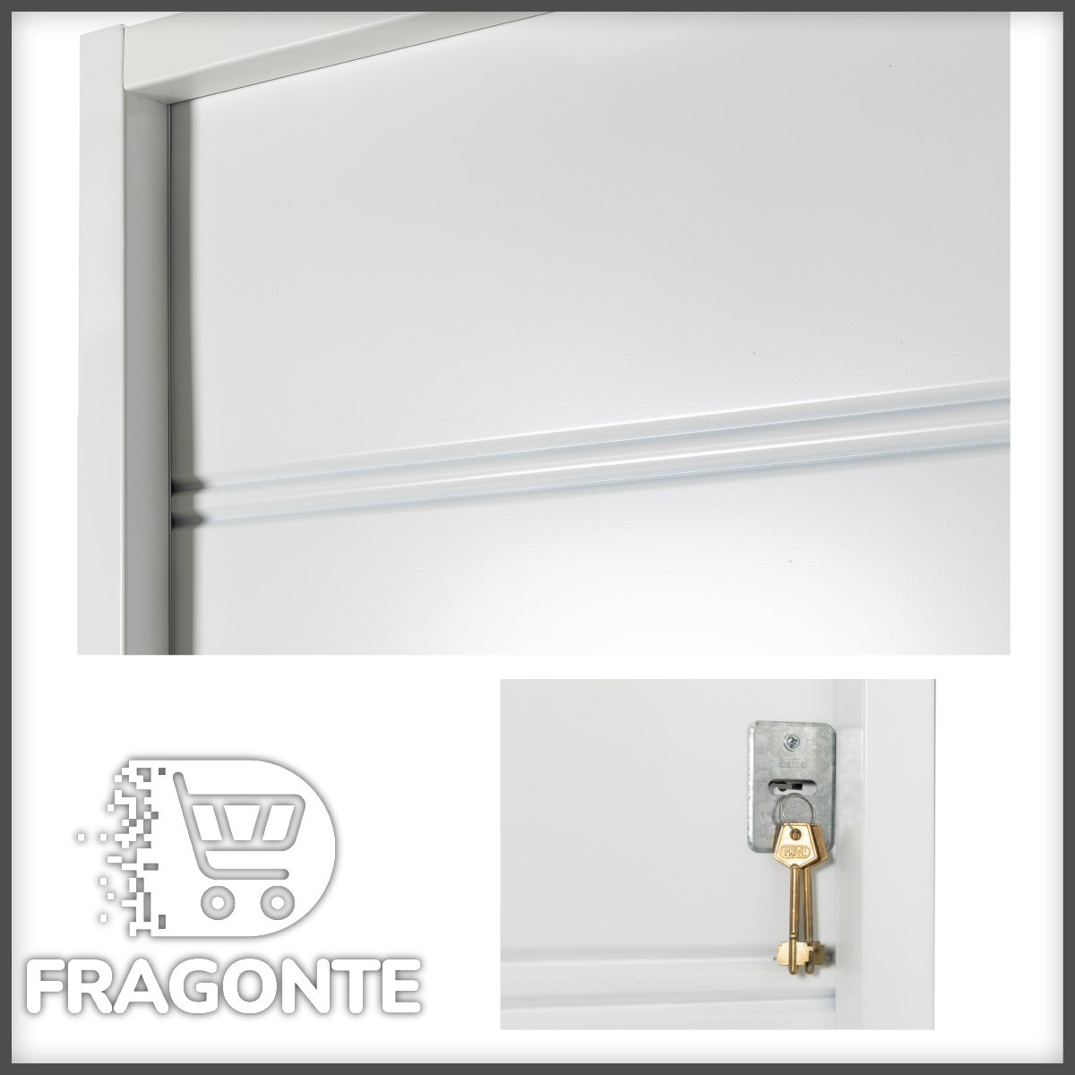 Puerta BLANCA 6010 IZQUIERDA Ciega Chapa Simple 80X200 - Imagen 3