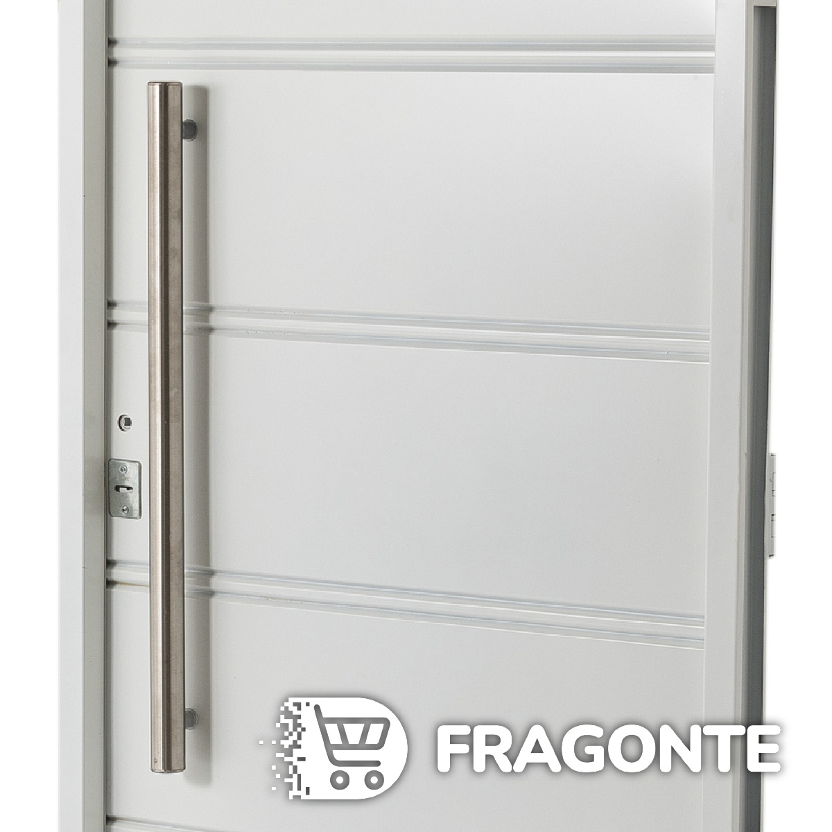Puerta BLANCA 6410 IZQUIERDA Ciega Chapa Simple barral REDONDO 75 cm - Imagen 3