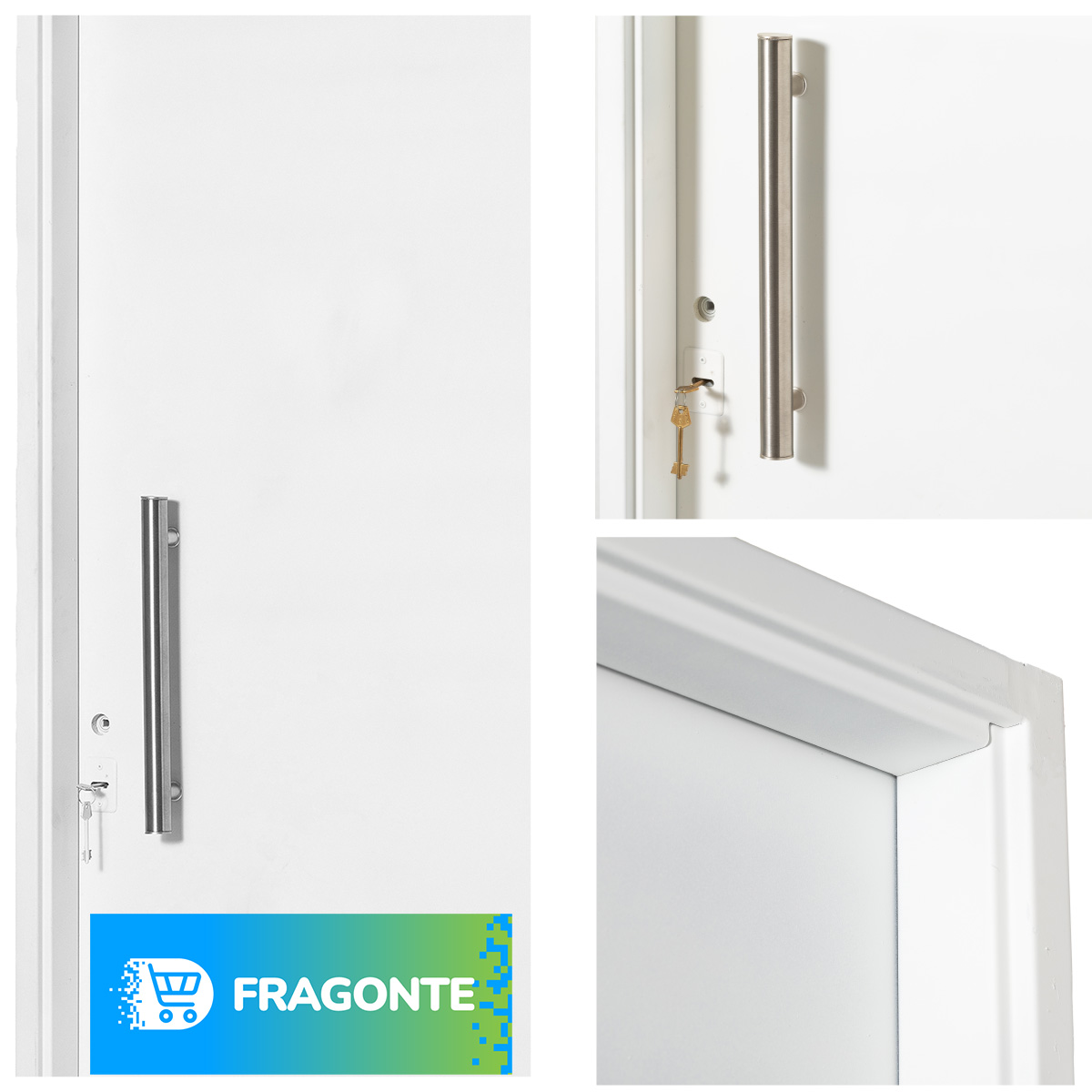 Puerta BLANCA 9310 DERECHA CHAPA 18 70 X 2 Ciega Barral de 40 cm - Imagen 3