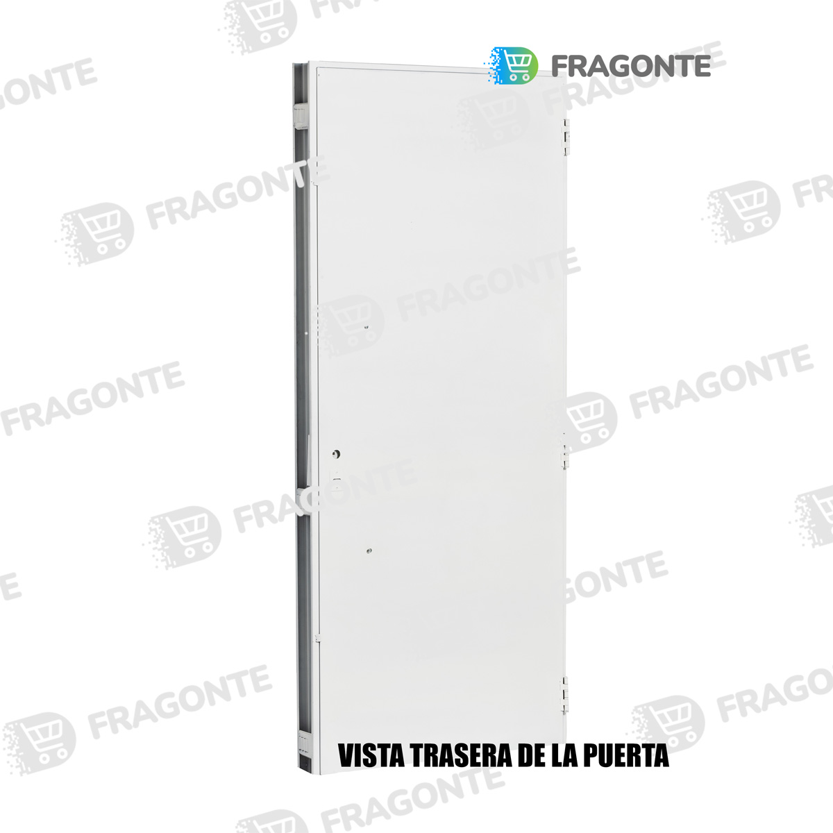 Puerta BLANCA 9510 IZQUIERDA CHAPA 18 70 X 2 Ciega Barral CURVO - Imagen 2