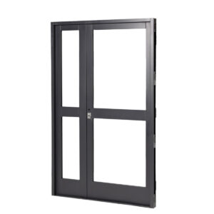 Puerta y Media GRIS 1 FAJA CENTRAL Vid 120 x 200 DERECHA