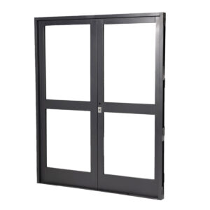 Puerta Doble GRIS 1 FAJA CENTRAL Vid 160 x 200 DERECHA