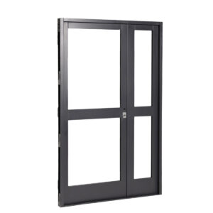 Puerta y Media GRIS 1 FAJA CENTRAL Vid 120 x 200 IZQUIERDA