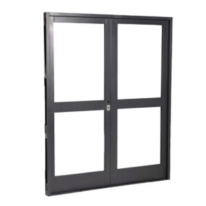 Puerta Doble GRIS 1 FAJA CENTRAL Vid 160 x 200 IZQUIERDA