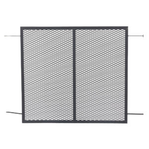 Reja GRIS Pesada 120x110 Malla - Reja Con Malla De Seguridad Para Ventanas De 120 X 110 Cm