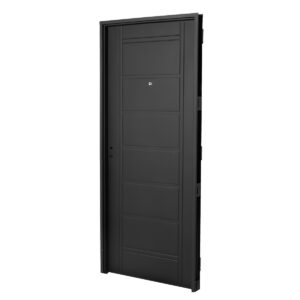 Puerta NEGRA 1010 DERECHA Inyectada Doble Chapa 80 X 200