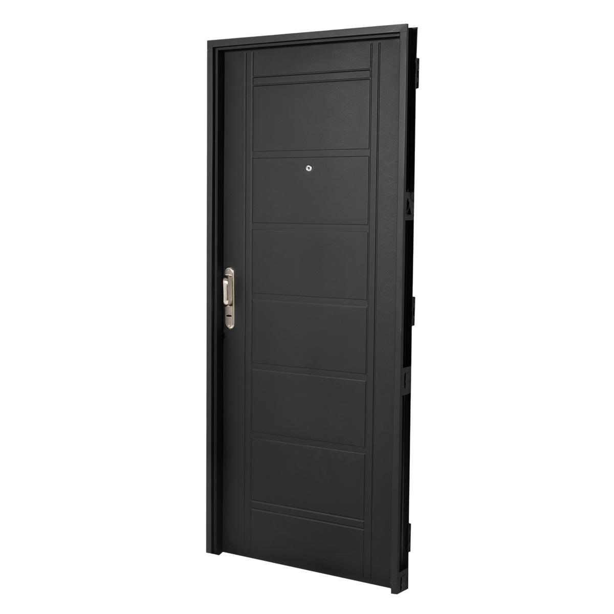 Puerta NEGRA 1110 DERECHA Inyectada Con Manijon De Aluminio