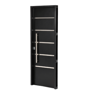 Puerta NEGRA 12410 DERECHA Ciega INYECTADA 70x200 Barral de 75 cm