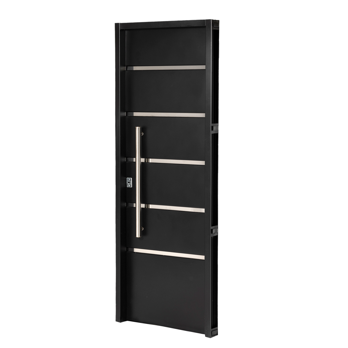 Puerta NEGRA 12410 DERECHA Ciega INYECTADA 70x200 Barral de 75 cm