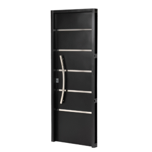 Puerta NEGRA 12510 DERECHA Ciega INYECTADA 70x200 Barr CURVO 75