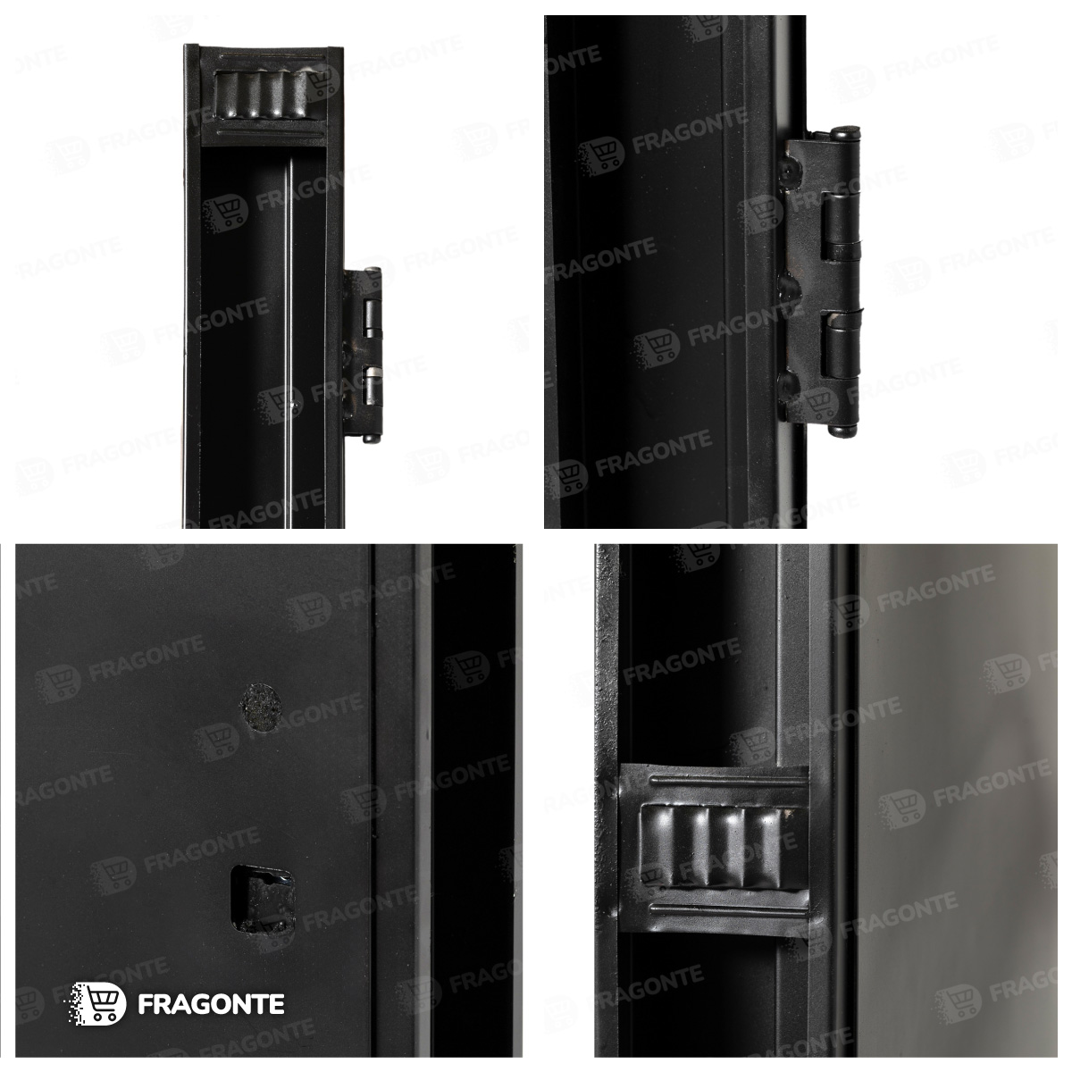 Puerta NEGRA 12510 DERECHA Ciega INYECTADA 70x200 Barr CURVO 75 - Imagen 3