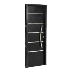 Puerta NEGRA 12510 IZQUIERDA Ciega INYECTADA 70x200 Barr CURVO 75