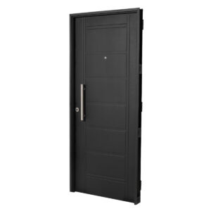 Puerta NEGRA 1310 DERECHA Inyectada 80 x 200 Barral 40 Cm
