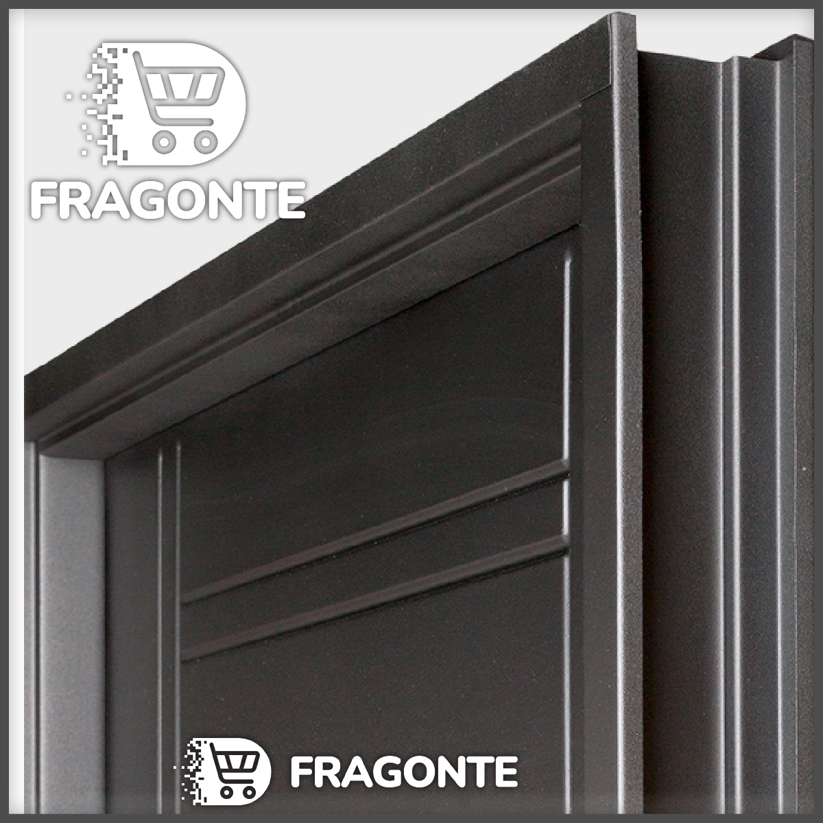 Puerta NEGRA 2610 DERECHA Inyectada 80 x 200 Barral Rectangular de 75 Cm - Imagen 3