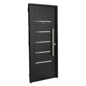 Puerta NEGRA 2610 IZQUIERDA Inyectada 80 x 200 Barral Rectangular de 75 Cm