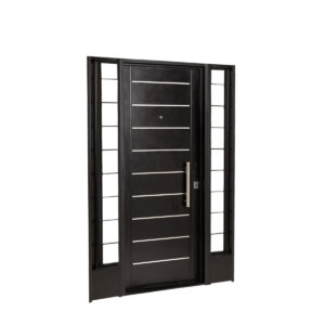 Puerta c/2 Portada Ciega Neg 10310 IZQ Barral 40 D- negra- abre adentro hacia izquierda