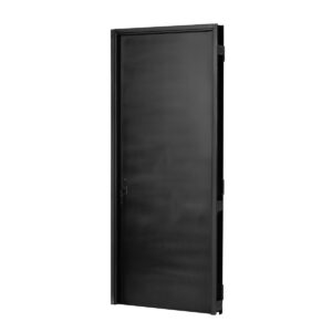 Puerta NEGRA 9010 DERECHA CHAPA 18 70 X 2 Ciega SIN HERRAJES