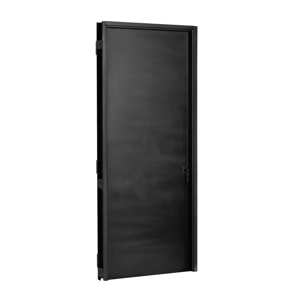 Puerta NEGRA 9010 IZQUIERDA CHAPA 18 70 X 2 Ciega SIN HERRAJES