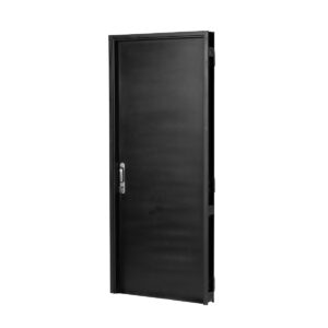 Puerta NEGRA 9110 DERECHA CHAPA 18 70 X 2 Ciega Con Manijon