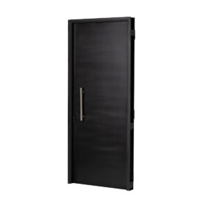 Puerta Negra 9310 DERECHA CHAPA 18 70 X 2 Ciega Barral de 40 cm