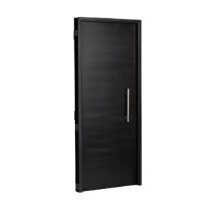 Puerta NEGRA 9310 IZQUIERDA CHAPA 18 70 X 2 Ciega Barral de 40 cm