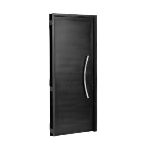 Puerta NEGRA 9510 IZQUIERDA CHAPA 18 70 X 2 Ciega Barral CURVO